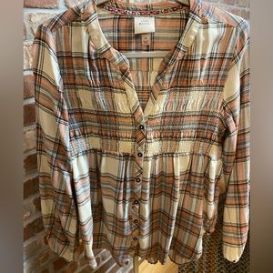 Knox Rose Women’s Flannel Top Size M
